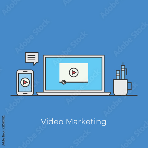 Video Marketing Design Concept 