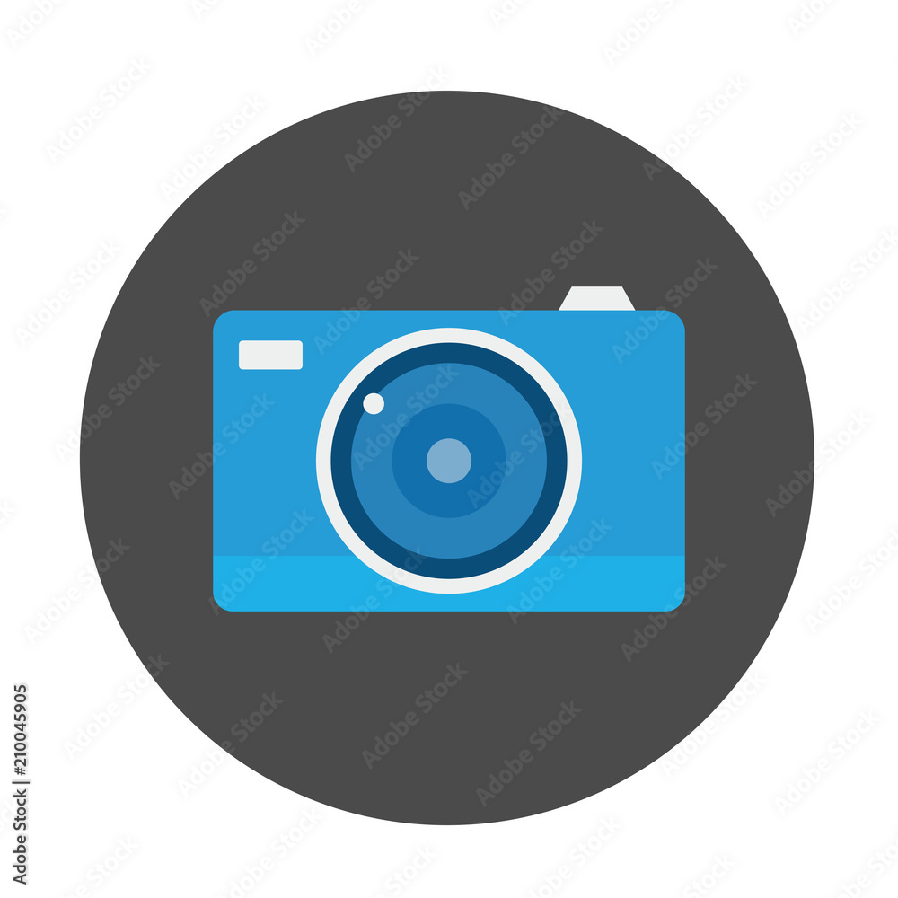 Camera line outline icon. Photo camera, photo gadget Camera line outline icon. Photo camera, photo gadget