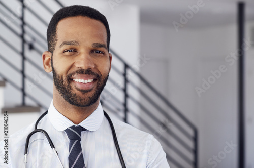 Portrait Of Male Doctor With Stethoscope In Hospital © Monkey Business