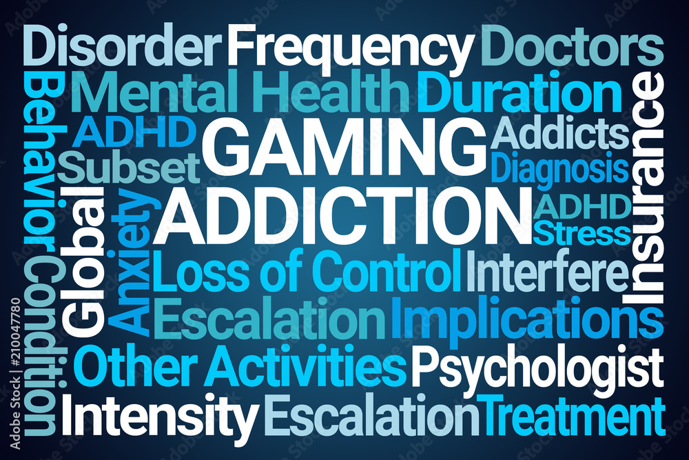 Gaming Addiction Word Cloud