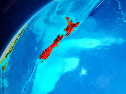 New Zealand on Earth from space