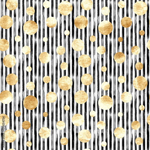 Abstract circles and stripe...