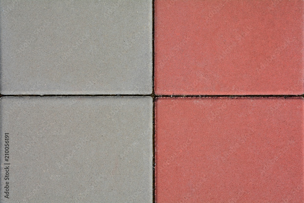 Fototapeta premium red and grey paving stone texture