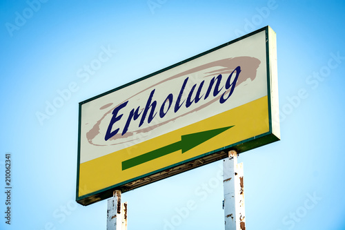 Schild 301 - Erholung