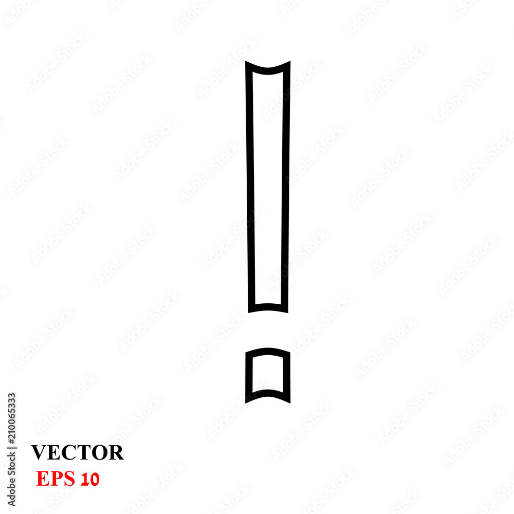 exclamation mark. vector illustration exclamation mark. vector illustration