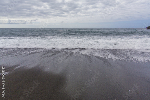Wallpaper Mural Puerto de la Cruz, Tenerife, Canary Islands - view of the sea and volcanic-sand beach Torontodigital.ca
