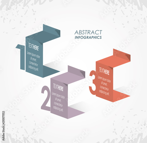 abstract infographics with numbers sketches vector illustration