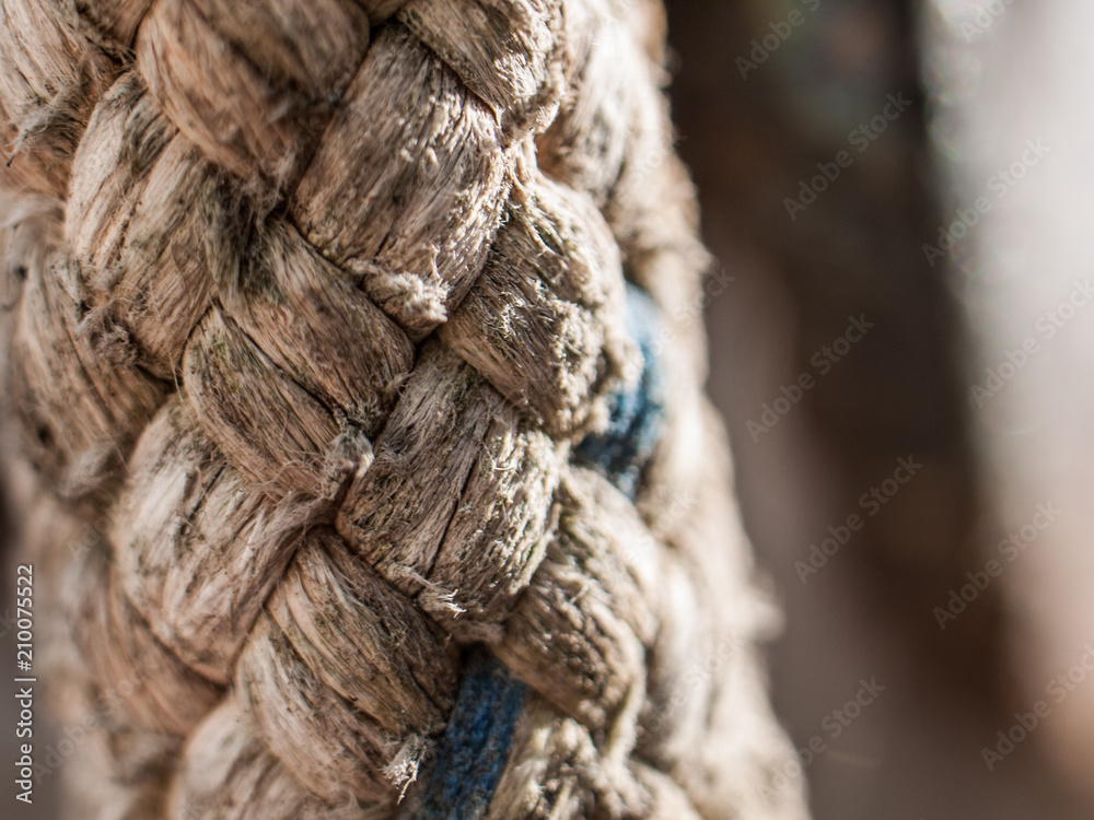 Close up of old rope