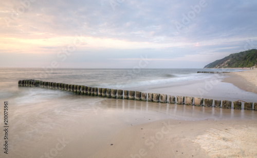 Beautiful coast of the Baltic Sea. Poland.