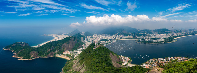 Wandcirkels Rio de Janeiro Panorama Rio de Janeiro vanaf hoogte  © Maarten Zeehandelaar