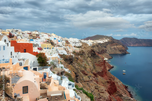 Santorini, Greek Island in the Aegean taken in April 2018