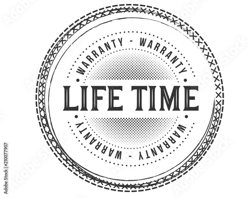 lifetime warranty icon stamp guarantee