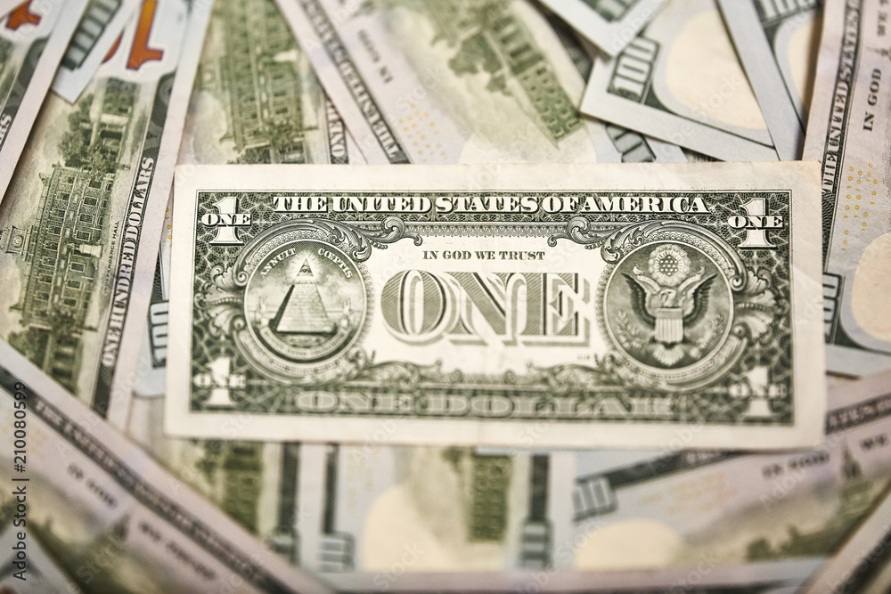 fragment of dollar bill . American money dollar. fragment of dollar bill . American money dollar.