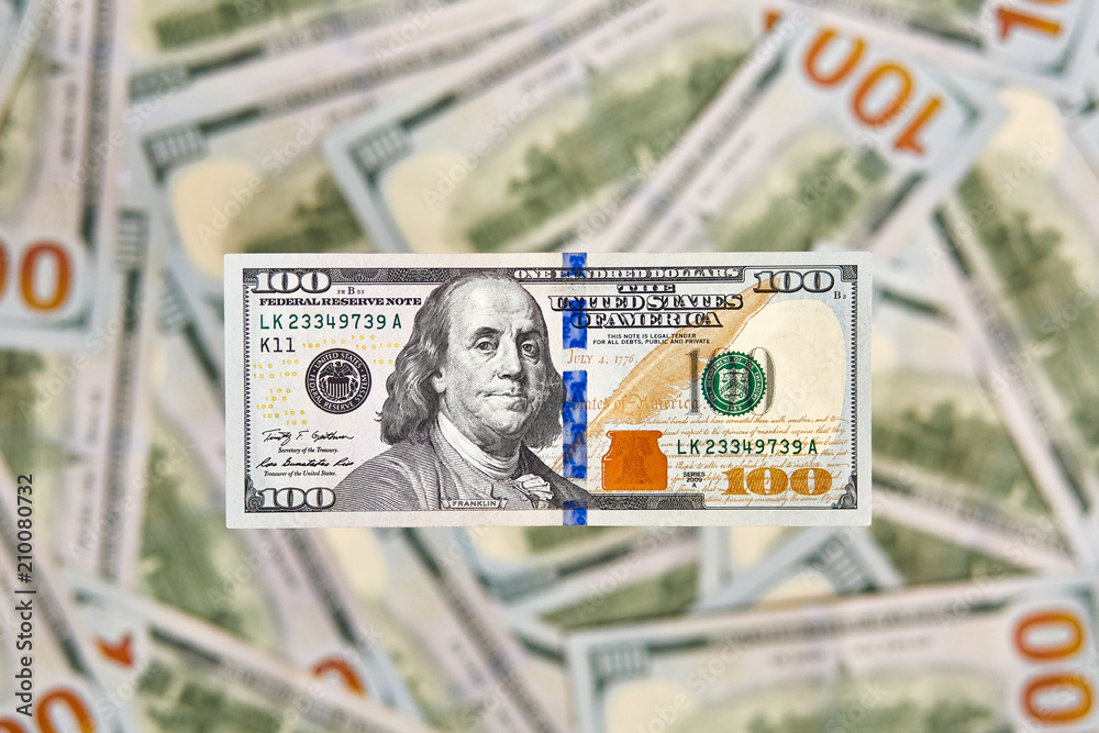 Background of 100 dollar bills Money american hundred dollar bills