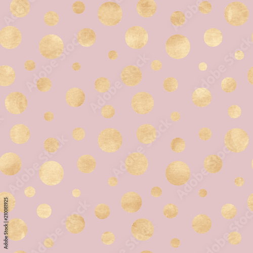 Abstract geometric gold orn...