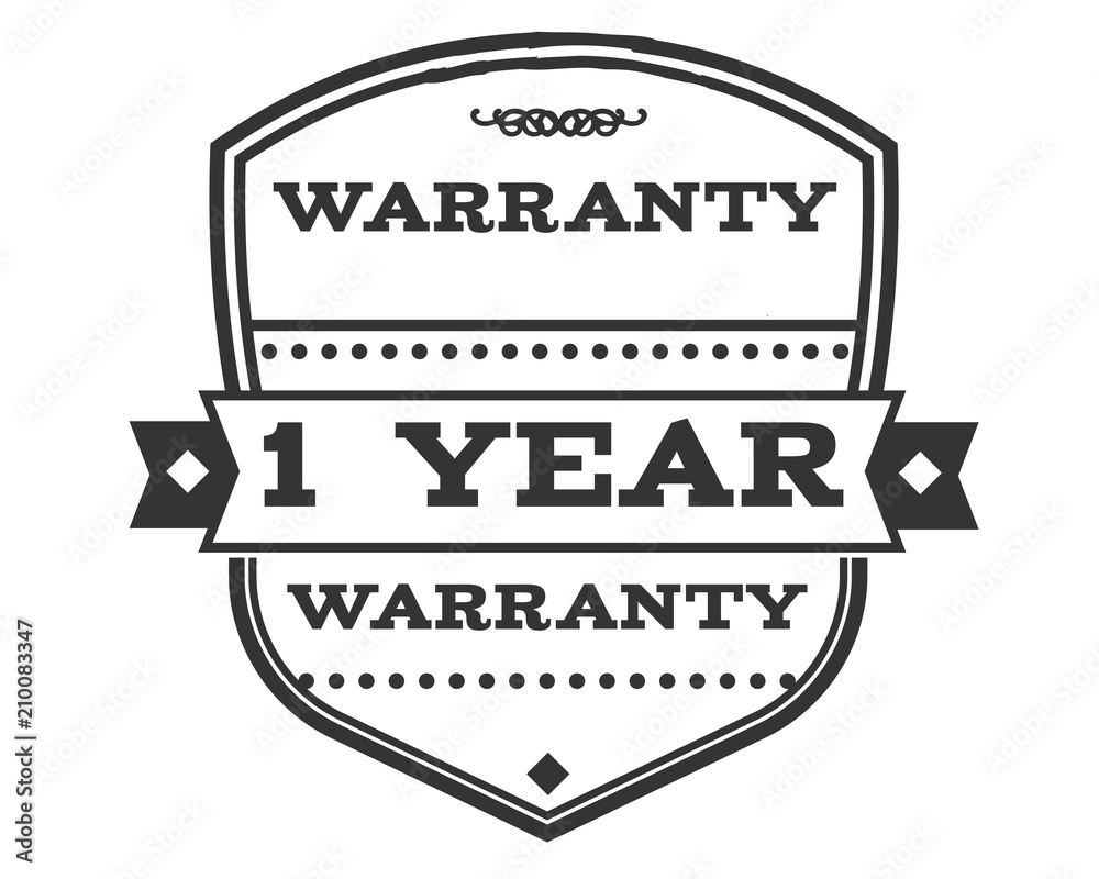 1 years warranty icon stamp 1 years warranty icon stamp