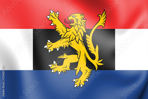 3D Flag of Benelux.