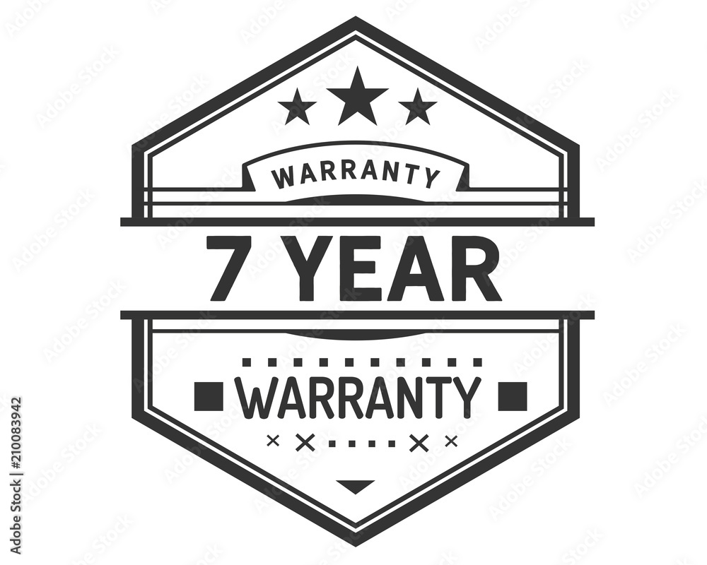 7 years warranty icon stamp 7 years warranty icon stamp