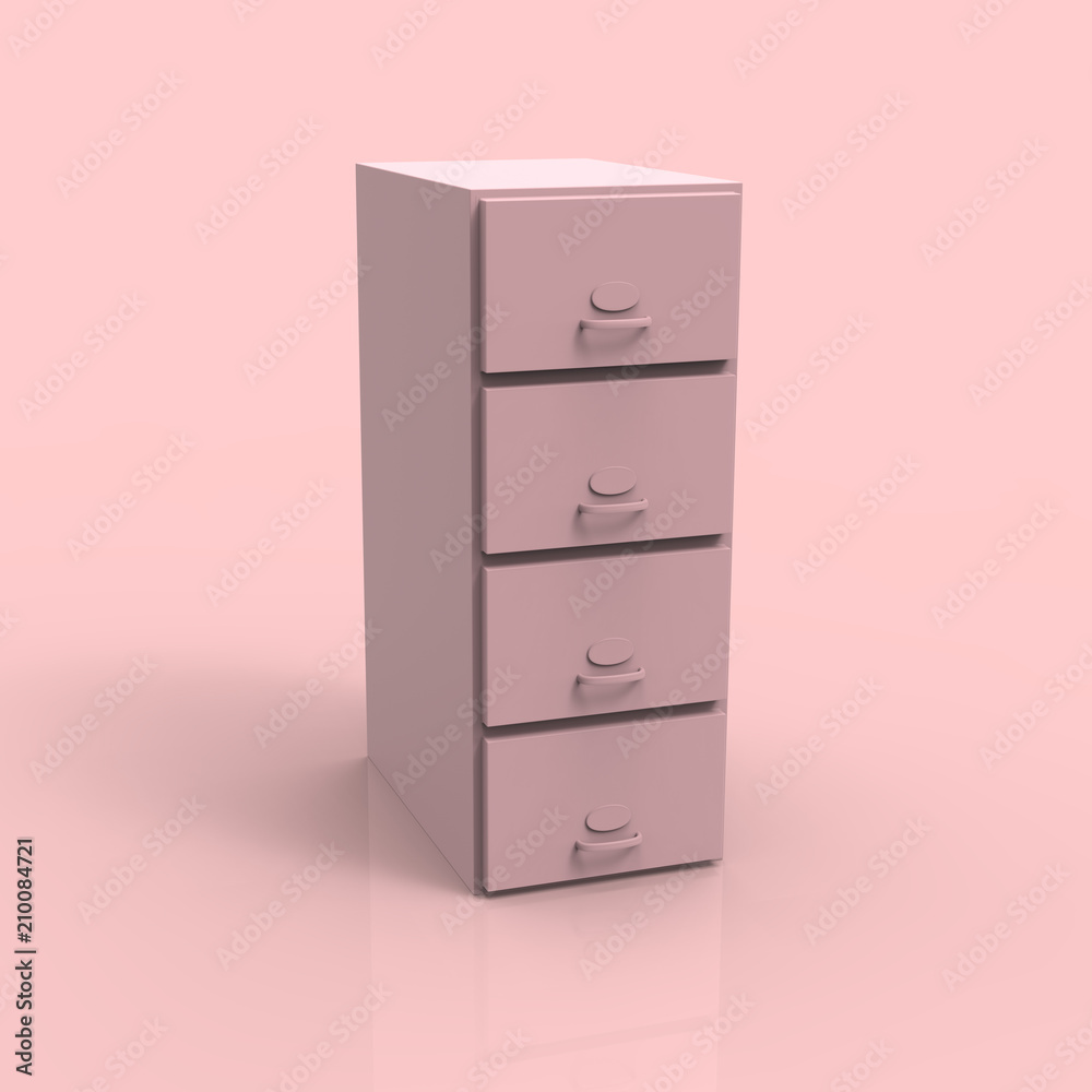 File Cabinet 3D Render File Cabinet 3D Render