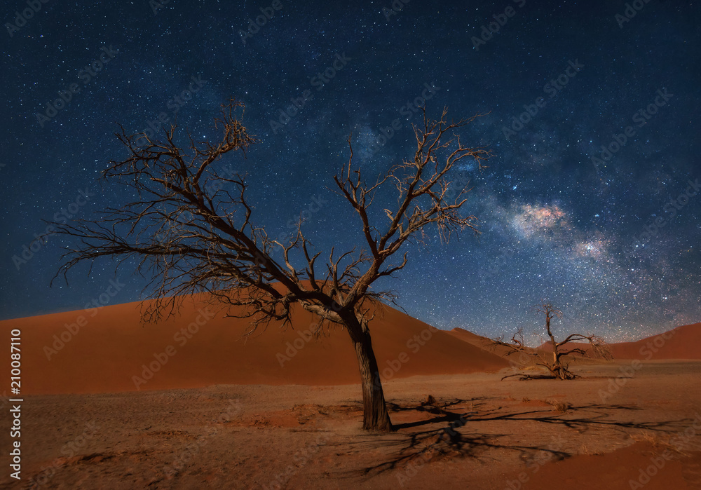 Milky Way over Dune 45 in Namibia taken in January 2018