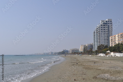The beautiful Limassol Beach in Cyprus © Maristos