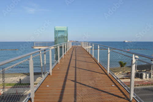 The beautiful Limassol Beach in Cyprus © Maristos