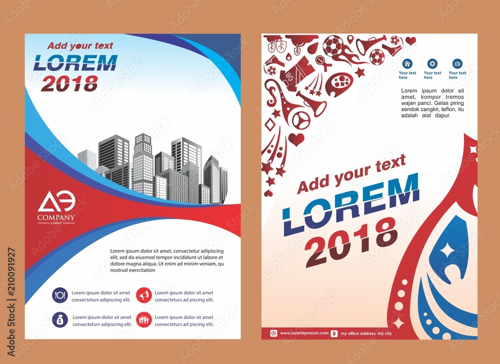 Fototapeta premium cover, brochure, layout, poster for sport event