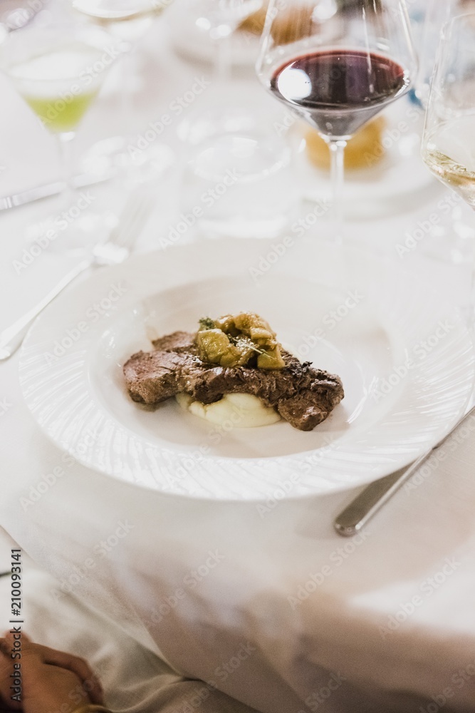 Main dish during an event or wedding Main dish during an event or wedding