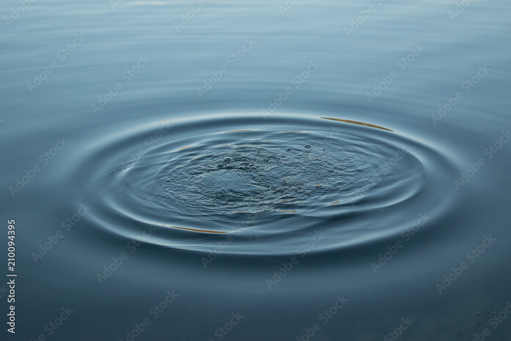 waterdrop on lake idro
