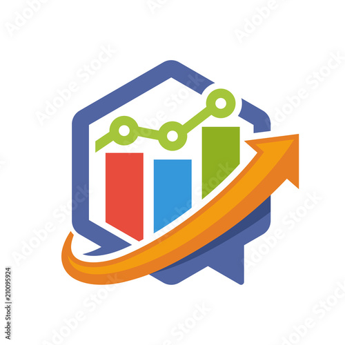 icon illustration with the concept of directional communication media, about information solutions business growth improvement strategy.