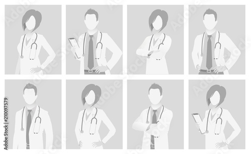 Default placeholder doctor half-length portrait