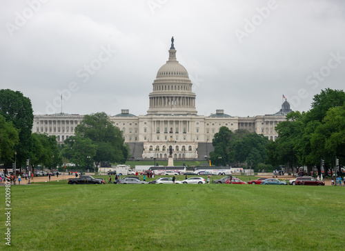 Cloudy capitol building