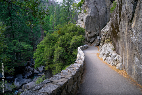 Rock Hiking Path on Yosemite Valley's Mist Trail