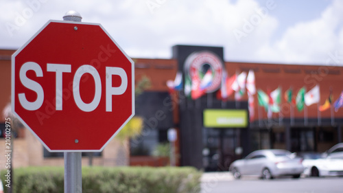 stop sign on a pole © carlosescotopdm