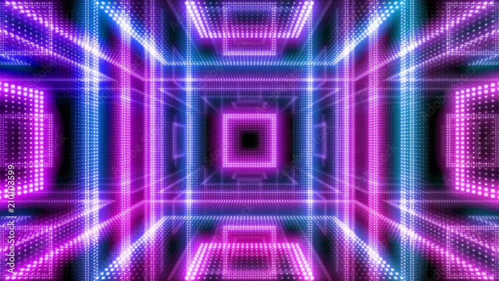 disco club room space illumination neon light floor wall