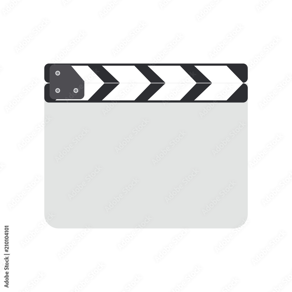 director clapboard or movie clapboard  isolated on background vector illustration
