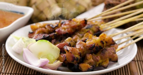 Malaysian satay footage