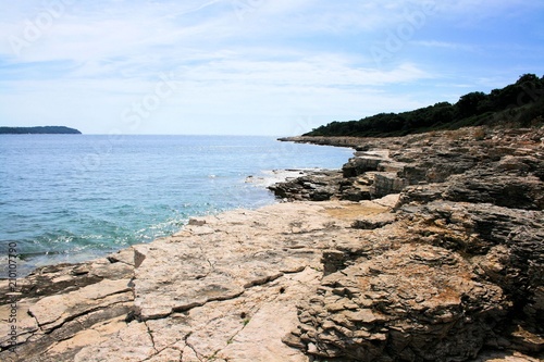 coastline in N.P. Brioni, Croatia