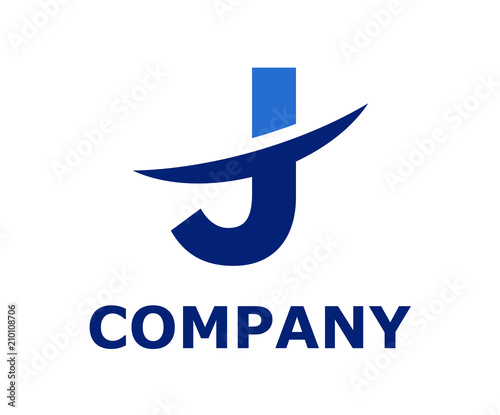 slice alphabet logo j