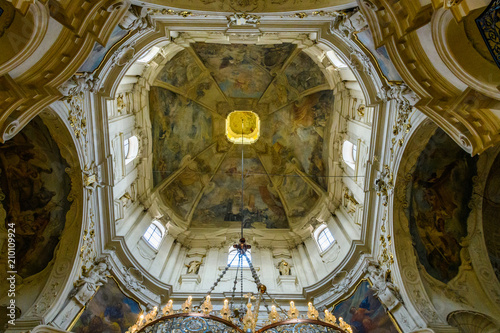 Saint Nicolas Church in Prague  Czech Republic