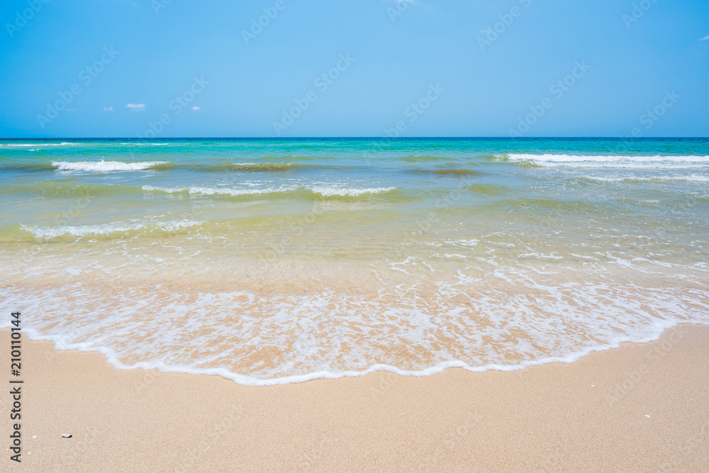 Sand beach and wave background Sand beach and wave background