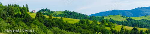 Fototapeta Naklejka Na Ścianę i Meble -  Landscape panorama of the Carpathian Mountains