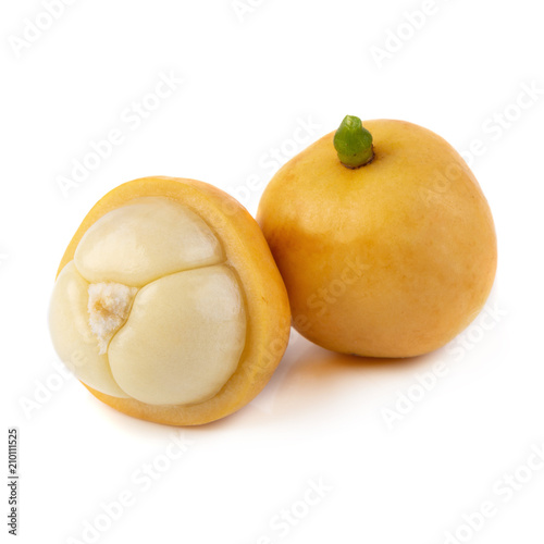 Rambeh tropical fruit isolated on a white background