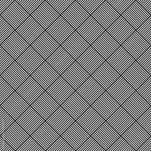 Black and white weaving seamless pattern