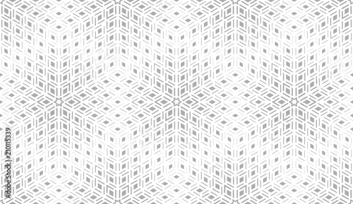 Abstract geometric pattern. A seamless vector background. White and grey ornament. Graphic modern pattern. Simple lattice graphic design.