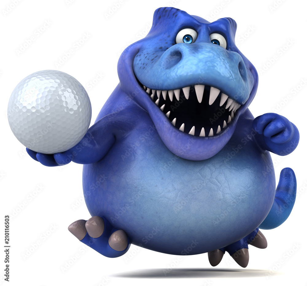 Fun dinosaur - 3D Illustration