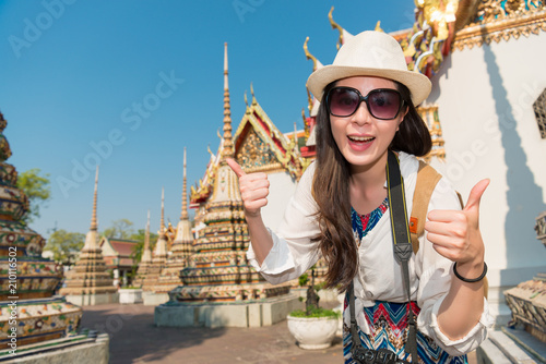 woman takingselfie in the street photo