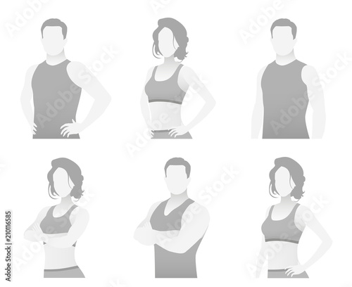 Default placeholder fitness trainer in a T-shirt.