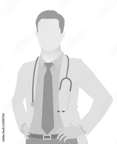 Default placeholder doctor half-length portrait