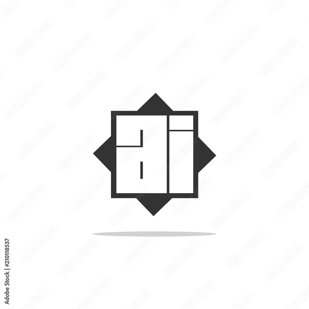 Initial Letter AI Logo Template Vector Design Initial Letter AI Logo Template Vector Design